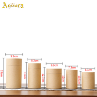 Boîte d'emballage cylindrique en papier kraft écologique pour thé/café/herbes, mini cylindre, petit tambour en papier rond durable