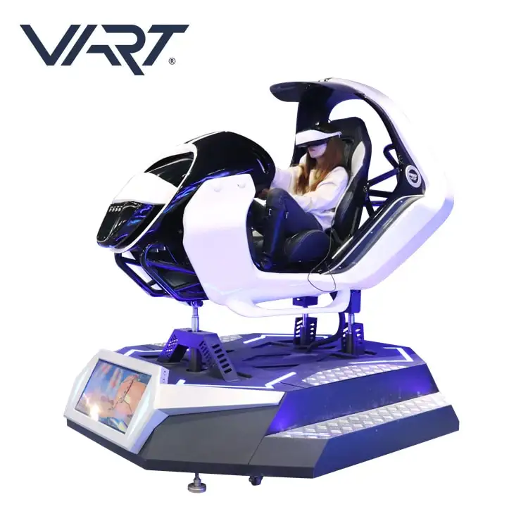広州工場価格CE VRアミューズメント機器フルモーションSIMバーチャルリアリティ9DVRカーレーシング3Dカードライビングシミュレーター