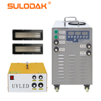 Machine de sérigraphie UV rouleau à rouleau équipée d'une lampe de polymérisation LED UV refroidie à l'eau taille 180*30mm pour imprimante 395nm encre/vernis UV