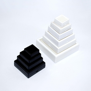 Elegant Custom Logo Acrylic Earrings <b>Ring</b> <b>Storage</b> Box Jewelry Stone Gift Box Packaging Plastic Jewelry Box - Product Image 5