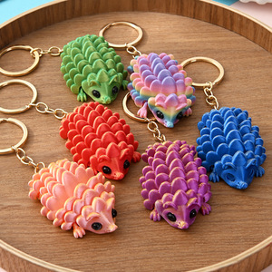 Porte-clés pendentif hérisson miniature 2026, ornement en plastique, hérisson transfrontalier pour sacs de filles, design créatif - Product Image 2