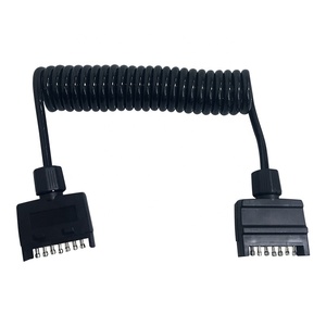 <span class=keywords><strong>Cable</strong></span> de extensión espiral de <span class=keywords><strong>remolque</strong></span> resistente con enchufe de conector de <span class=keywords><strong>remolque</strong></span> de Australia de <span class=keywords><strong>7</strong></span> <span class=keywords><strong>polos</strong></span> para automóvil - Product Image 1