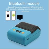 Mini Impresora Portátil de Facturas/Recibos, Inalámbrica, Bluetooth, Impresora Térmica de 80 mm con Interfaz USB+Serial