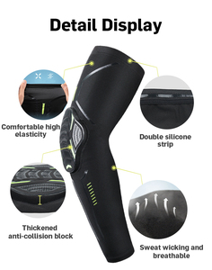 Manchons de compression pour coude à une main, personnalisables avec logo, protection anti-collision, pour jeunes sportifs - Product Image 6