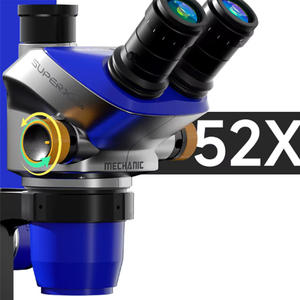 Microscopio Stereoscopico Trinoculare SUPER X PRO-B11 6.5X-52X Zoom Continuo Oculare Regolabile PL10X26 Adattatore CCD 0.45X Antipolvere - Product Image 4