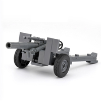 WW2 askeri Mini asker figürü ordu almanya abd ve sovyet anti-tank anti-uçak Howitzers yapı blok oyuncaklar
