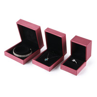 Boîte à bijoux personnalisée de luxe avec logo personnalisé, collier, bracelet, bague, boîte à bijoux en velours, ensemble de boîtes d'emballage pour bijoux