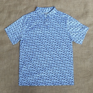 Polo de golf décontracté pour homme, en polyester, à séchage rapide, avec logo imprimé, personnalisable, pour le sport et les activités de plein air – Vente en gros usine - Product Image 1