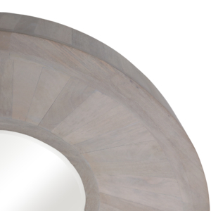 Specchio da parete moderno in legno, rotondo, decorativo per camera da letto, corridoio, ingresso, soggiorno - Product Image 5