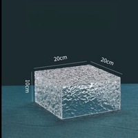 Présentoir à Desserts en Acrylique Effet Vague d'Eau, Plateau de Service pour Pâtisseries de Mariage et Banquets, Décorations de Table pour Plats Froids et Pause Thé