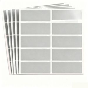 Etiqueta Adhesiva Personalizada Ecológica de Vinilo Transparente Blanco para Logotipos, Códigos de Barras, Botellas de Vidrio, Frutas, Jugos y Bebidas - Product Image 3