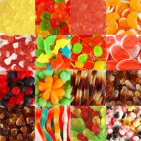 OEM Groothandel Aanpassing Tweekleurige Hartvormige Gummy Candy Gemengde Zure en Zoete Kauwgomachtige Zachte Snoepjes