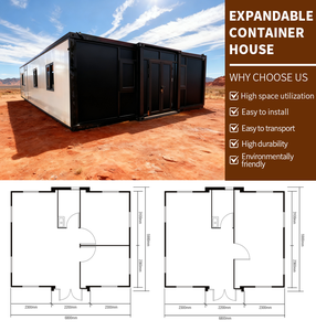 当地标准预制20英尺30英尺40英尺可扩展集装箱房屋2、3、4卧室预制房出售移动住宅可移动房屋 - Product Image 3