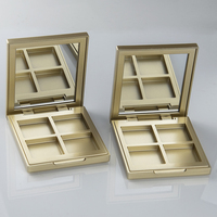 Palette de fards à paupières de maquillage conteneur fantaisie maquillage vintage en gros 4 pan vide magnétique vide conteneur de fard à paupières unique