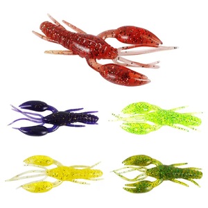 Appâts d'<span class=keywords><strong>écrevisse</strong></span>s appâts artificiels souples <span class=keywords><strong>écrevisse</strong></span>s et ver crochet 3D naufrage lent flottant crevettes créature leurres crochet de pêche - Product Image 1