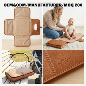 Cambiador de Bebé Portátil, Alfombrillas para Cambiar Pañales para Recién Nacidos, Niñas y Niños, Alfombrilla Impermeable para Viajes para Mamá - Product Image 1
