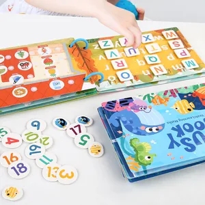 Mainan Puzzle anak-anak, pendidikan awal DIY untuk ajaib berulang robek teka-teki tenang pasta huruf pertanian mainan pendidikan - Product Image 2