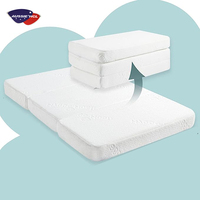 Matelas imperméable confortable pour chambre à coucher Matelas à trois volets pour lit de bébé Matelas en mousse à mémoire de forme