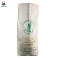Emballage personnalisé GRS 10 kg-100 kg Sac tissé en polypropylène transparent blanc Recyclable Agriculture Riz Farine Engrais