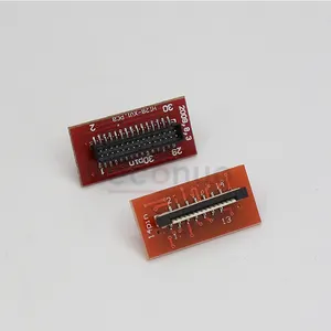 Placa de conector para impresora Epson Witcolor DX5, soporte de cabezal de impresión con Base roja solvente