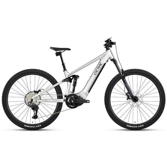 EM6 Electric Fat Tire Bicycle Full Suspension M430 500W/750W Mountain Bike M6250/12S E Bike Cycle for Adults Women Men