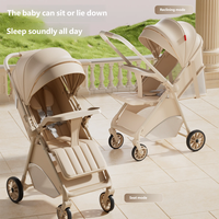 Nouvelle arrivée, poussette bébé pliable facile à utiliser, poignée réversible, 360°, poussette compacte légère, poussette de voyage pour les voyages en avion