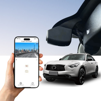 Caméra embarquée Holroadx Black 4K - Conçue sur mesure pour Infiniti QX50 - Double objectif grand angle 170° - Enregistrement de vision nocturne