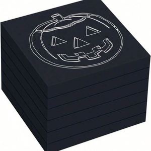 100 Sheets All Black 3*3 Inch Creative Self-Adhesive <b>Sticky</b> <b>Notes</b> Easy-To-Use Removable Memo Pad Reusable Stationery-1 PCS - Product Image 3
