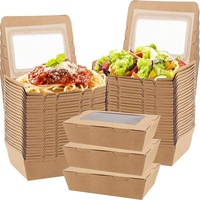 Usine Personnalisée Biodégradable Bon marché de Pulpe de Bagasse 3 4 Compartiments Boîte d'Emballage de Tacos Jetables avec Couvercle