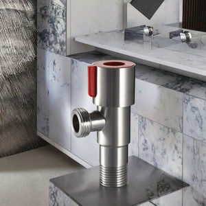 Robinet d'angle universel 1/2 pouce pour chauffe-<span class=keywords><strong>eau</strong></span> de toilette, en acier inoxydable épaissi, à commande manuelle, à bille, pour <span class=keywords><strong>eau</strong></span> <span class=keywords><strong>froide</strong></span> et <span class=keywords><strong>chaude</strong></span> - Product Image 5