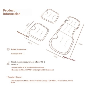 Cojín <span class=keywords><strong>de</strong></span> Franela para Asiento <span class=keywords><strong>de</strong></span> Coche y Funda Cálida para Asiento <span class=keywords><strong>BMW</strong></span> Serie Digital/Serie M/X OLIVER, Relleno <span class=keywords><strong>de</strong></span> Terciopelo y Algodón, Sensación Avanzada - Product Image 3