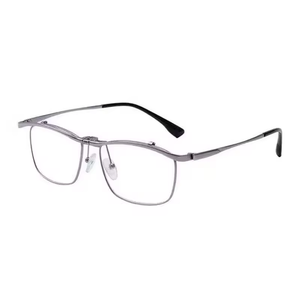 <span class=keywords><strong>Lunettes</strong></span> de lecture anti-lumière bleue légères, de haute qualité, unisexes, de marque OEM, design carré, monture intégrale en métal, style tendance - Product Image 6