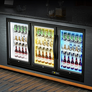 Mini Nevera Vertical de Doble Puerta para Debajo del Mostrador, Enfriador de Cerveza Negro, Refrigerador, Superventas - Product Image 5