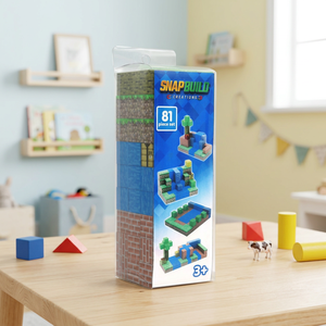 <b>Top</b>-Grade 81pc Vinyl Magnetic Cube Building Set Silicone-Vinyl Body <b>PVC</b> Box Packed Brain Training Educational Model Kit - Product Image 1