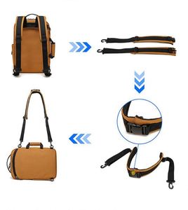 Sac à dos de voyage professionnel convertible multifonctionnel en polyester grande capacité pour hommes et femmes – Vente en gros - Product Image 4