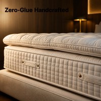 Matelas d'hôtel 5 étoiles MUTO, artisanal, en crin de cheval et laine, ultra-luxe, pour villa chinoise, à ressorts indépendants, compressé sous vide