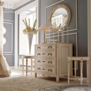 High End French Provincial Bedroom Furniture Beige <b>Bed</b> <b>Frame</b> Rectangle Princess <b>Bed</b> With Curve <b>Bed</b> Head UP-004 French Provincial - Product Image 4