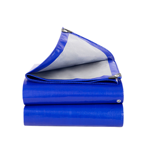 Lona Resistente Impermeable, Lonas de Polietileno Azules Gruesas para Exteriores, Ojales de Metal, Bordes Reforzados - Product Image 2