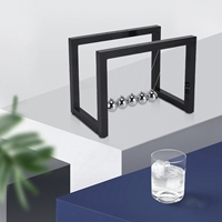 Boules de Newton colorées berceau boule d'équilibre Newtons pendule ornements décorations de maison décoration de bureau jouet cadeau noir