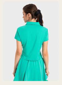 Conjunto Deportivo de Bádminton <span class=keywords><strong>con</strong></span> Polo de Tela Fresca y Minifalda 2 en 1 para Golf y Tenis Ropa para Fitness al Aire Libre y Yoga - Product Image 4