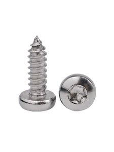 Tornillos autorroscantes de cabeza plana Torx de acero inoxidable 304, zincados, finos, M2.5, 40 mm, rosca métrica, rosca derecha - Product Image 1