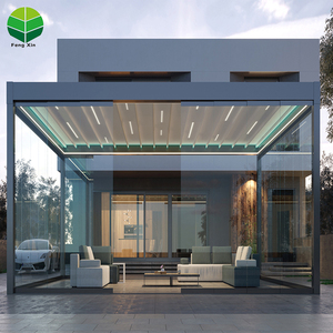 De calidad superior impermeable de apertura y de clausura techo pérgola jardín Gazebo - Product Image 1