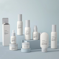 Flacon rond en PET pour soins de la peau, sérum et lotion, impression sérigraphique, utilisation cosmétique, 2 oz, 100 ml, 150 ml