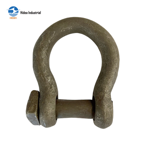 Manille de chalutage HIDEA à tête carrée, type arc, en acier au carbone forgé, trempé et électrogalvanisé - Product Image 1