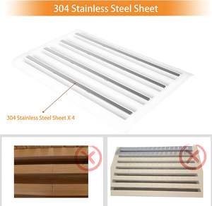 Guía para cortar pan casero con bandeja de almacenamiento y ajuste de grosor de 3 rebanadas - Product Image 4