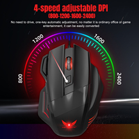 E-sports Game ayam 7 tombol, Mouse mekanis Umum Notebook komputer Desktop cahaya pernapasan warna-warni