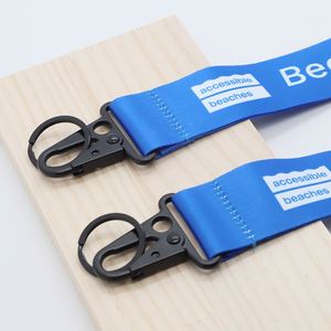 Custom Eco-Friendly Heat Transfer Lanyards Full Color Sublimation Polyester Neck Straps Heavy Duty Hook Branding Promotional - Product Image 4