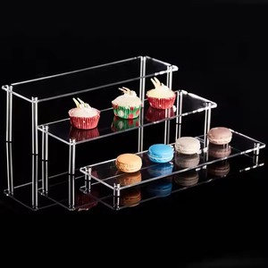 Exhibidores de Acrílico para Buffet de Comida Personalizados, Soportes de Exhibición de Figuras de Acrílico, Exhibidores de Acrílico para Cupcakes y Postres, Exhibidores de Acrílico para Buffet de Comida - Product Image 5