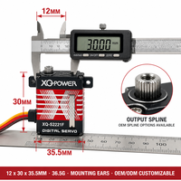 Servomoteur haute performance 22KG XQ-POWER XQ-S2221F numérique sans noyau avec engrenages en acier inoxydable étanche 8.4V pour avion RC Vente en gros OEM ODM