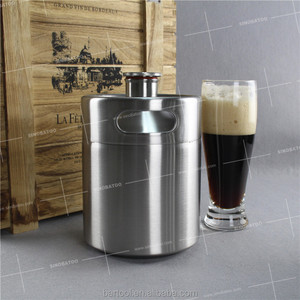 Mini fût de bière en acier inoxydable <span class=keywords><strong>2l</strong></span> personnalisé en gros pour la bière artisanale à la maison - Product Image 1